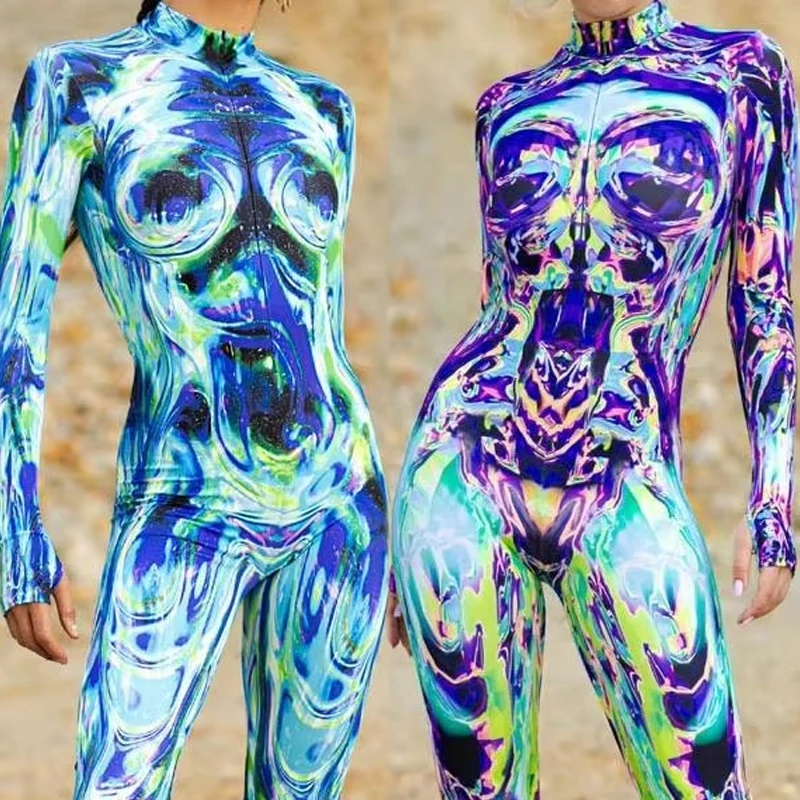 Artistic Rendering 3D Print Pattern Jumpsuit Holiday Party Cosplay Costume Halloween Shows Women Bodysuit Performance Suit
Artistic Rendering 3D Print Pattern Jumpsuit Holiday Party Cosplay Costume Halloween Shows Women Bodysuit Performance Suit