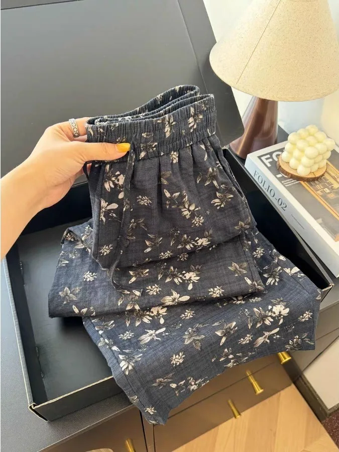 Синие брюки с цветочным принтом, широкие штанины, женские, повседневные, с высокой талией, удлиненные, осенние, для работы, из хлопка
Синие брюки с цветочным принтом, широкие штанины, женские, повседневные, с высокой талией, удлиненные, осенние, для работы, из хлопка