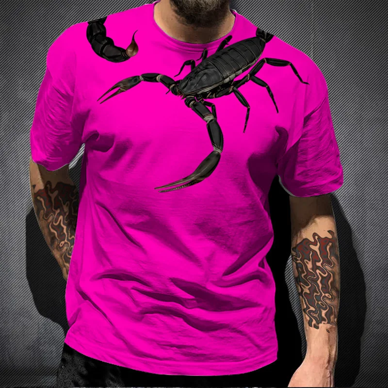 Scorpion Phoenix Print Street Hip Hop Wear Short Sleeved Top T-Shirt Summer Hot Selling Men's Business And Leisure ME13
Scorpion Phoenix Print Street Hip Hop Wear Short Sleeved Top T-Shirt Summer Hot Selling Men's Business And Leisure ME13