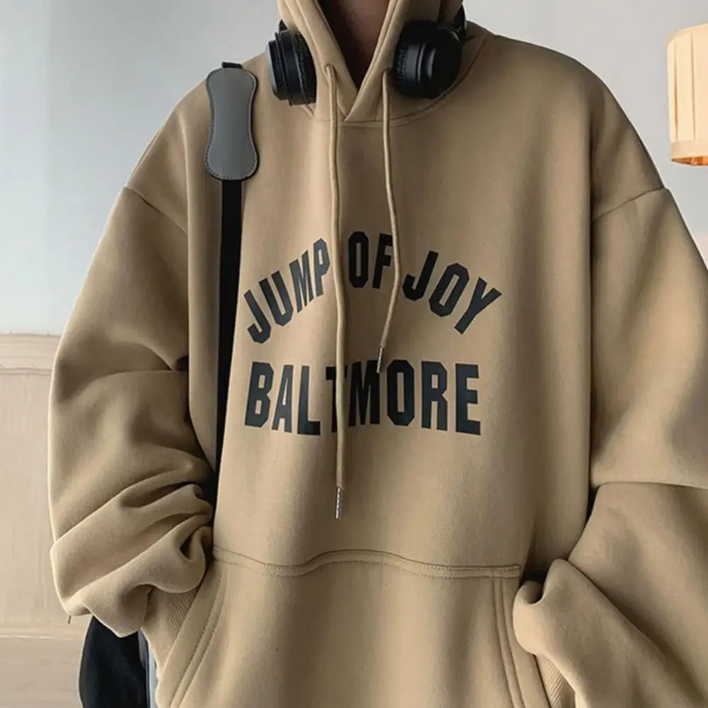 Loose Fit Men Hooded Sweatshirt Men's Retro Letter Print Hoodie with Big Patch Pocket Thick Warm Pullover for Fall Winter Long
Loose Fit Men Hooded Sweatshirt Men's Retro Letter Print Hoodie with Big Patch Pocket Thick Warm Pullover for Fall Winter Long