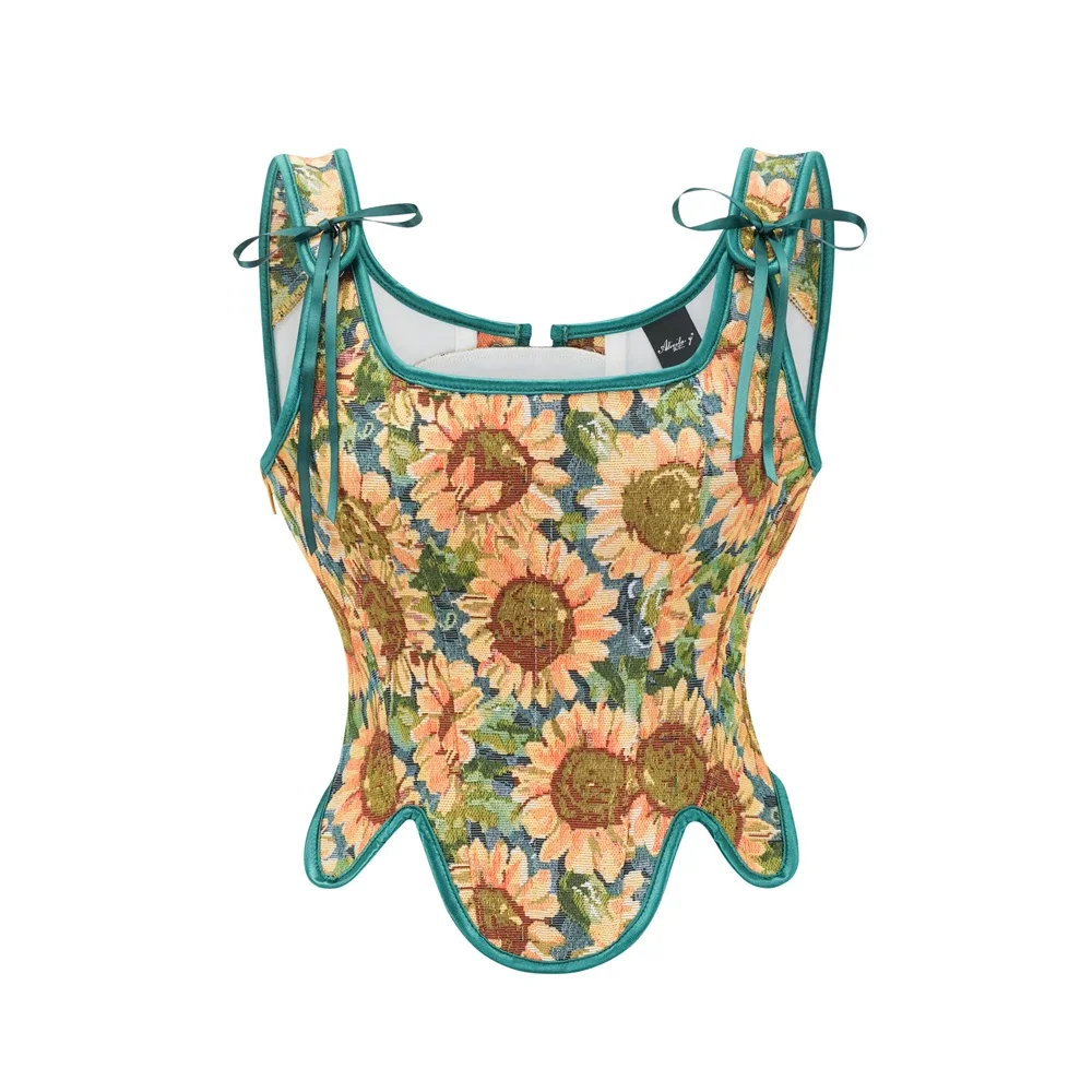 Medieval Vintage Women Sexy Gothic Corset Floral Print Overbust Bustier Corsets Lace Up Crop Tank Top Camisole Shaperwear
Medieval Vintage Women Sexy Gothic Corset Floral Print Overbust Bustier Corsets Lace Up Crop Tank Top Camisole Shaperwear