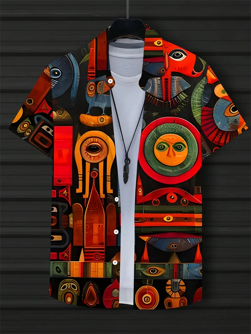 Модные мужские рубашки с принтом тигра и дракона, повседневные пляжные рубашки унисекс с коротким рукавом, гавайские рубашки на пуговицах, уличная одежда
Модные мужские рубашки с принтом тигра и дракона, повседневные пляжные рубашки унисекс с коротким рукавом, гавайские рубашки на пуговицах, уличная одежда