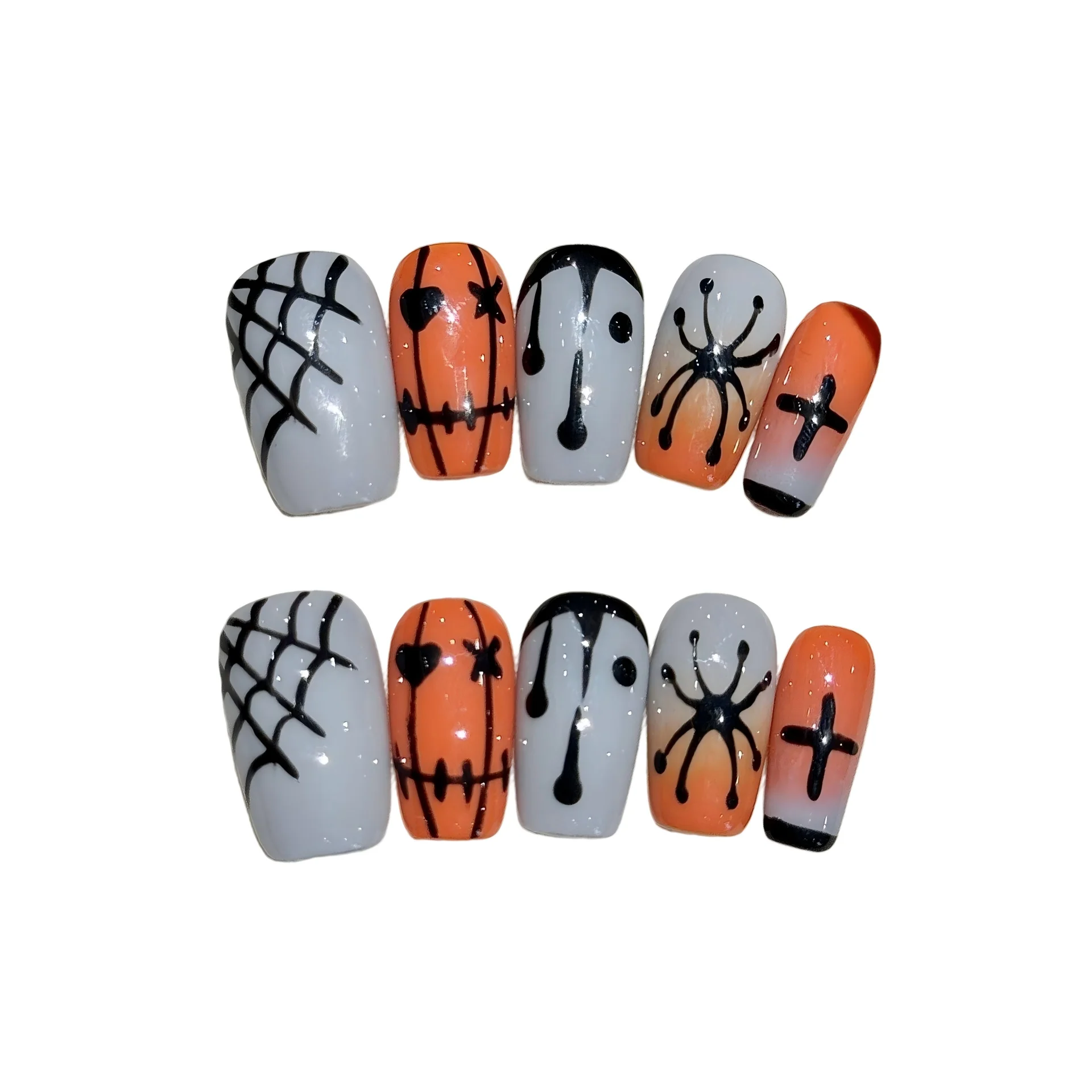 Хэллоуин ручная роспись паук призрак лицо дизайн ногтей модный носимый маникюр (2361) 
Хэллоуин ручная роспись паук призрак лицо дизайн ногтей модный носимый маникюр (2361)