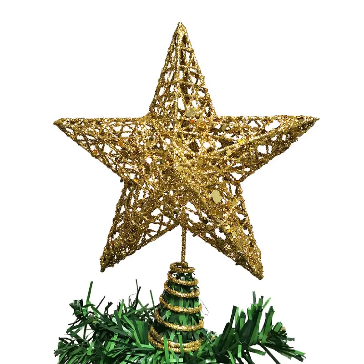 1pcs Glitter Christmas Tree Top Iron Christmas Decorations - Xmas Tree Ornaments Handmade DIY
1pcs Glitter Christmas Tree Top Iron Christmas Decorations - Xmas Tree Ornaments Handmade DIY