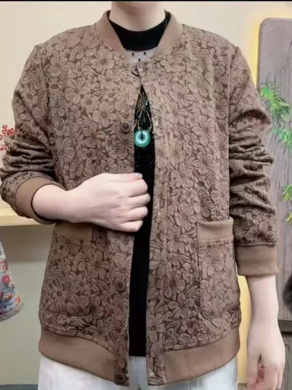 Spring 2026 Casual Baseball Jacket Open Cardigan Outerwear Embroidered plus Size Slimming Mom Clothes Middle-Aged And Elderly...
Spring 2026 Casual Baseball Jacket Open Cardigan Outerwear Embroidered plus Size Slimming Mom Clothes Middle-Aged And Elderly...
