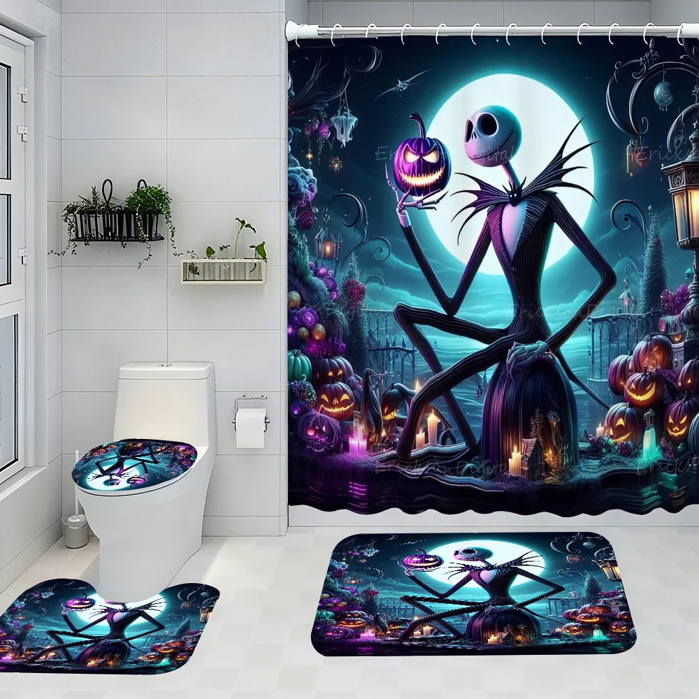 Disney Jack Bathroom Four-piece Set - Avant-garde Waterproof Shower Curtain, creating a complete bathroom kit
Disney Jack Bathroom Four-piece Set - Avant-garde Waterproof Shower Curtain, creating a complete bathroom kit
