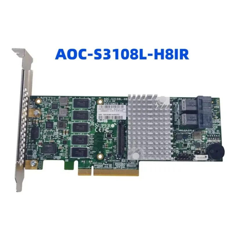 Original AOC-S3108L-H8IR RAID card 2G cache, disk array card LSI9361-8I
Original AOC-S3108L-H8IR RAID card 2G cache, disk array card LSI9361-8I