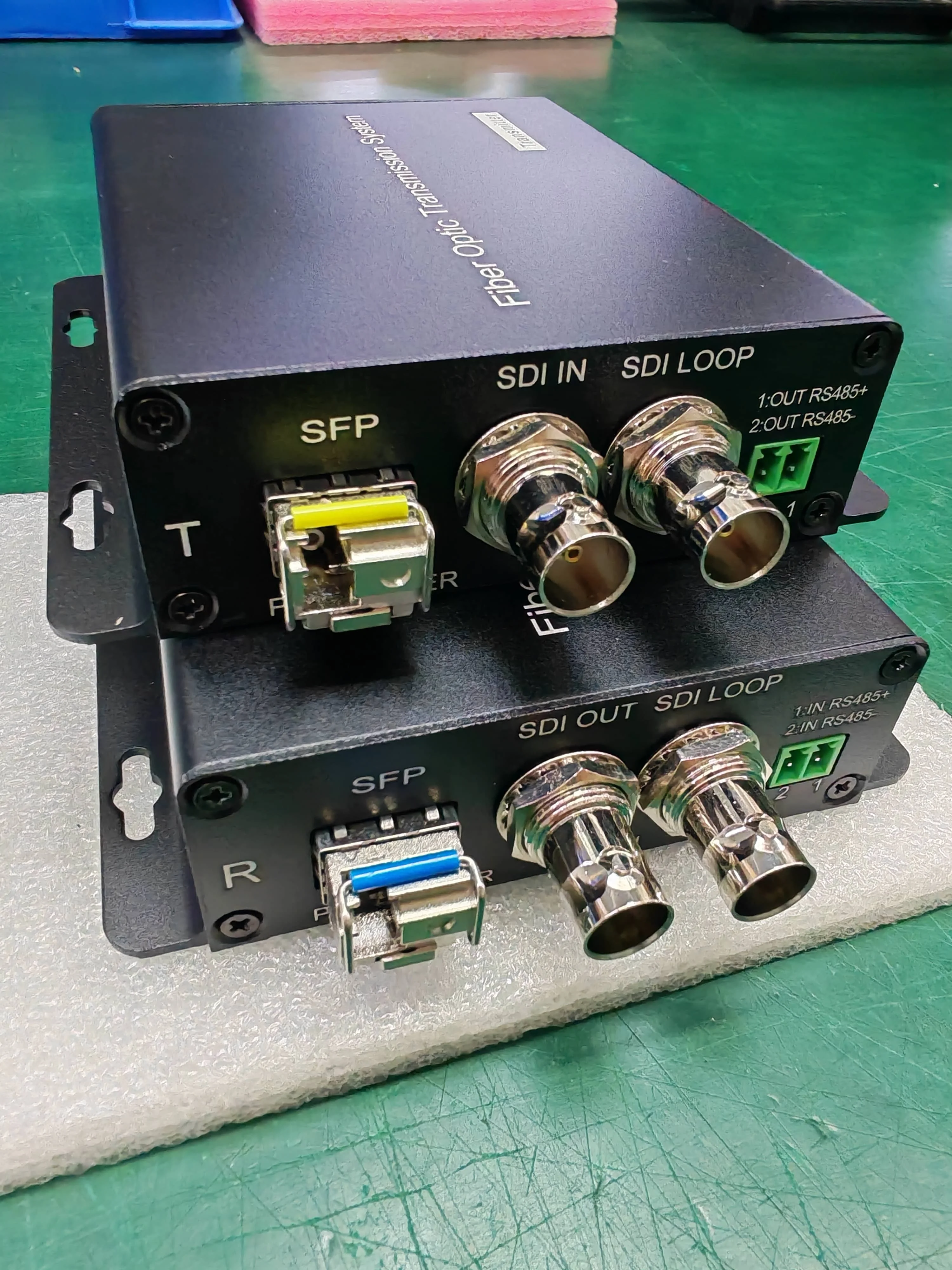 3G SDI Video Fiber Optic Converter With RS485 Data, SFP Connector
3G SDI Video Fiber Optic Converter With RS485 Data, SFP Connector