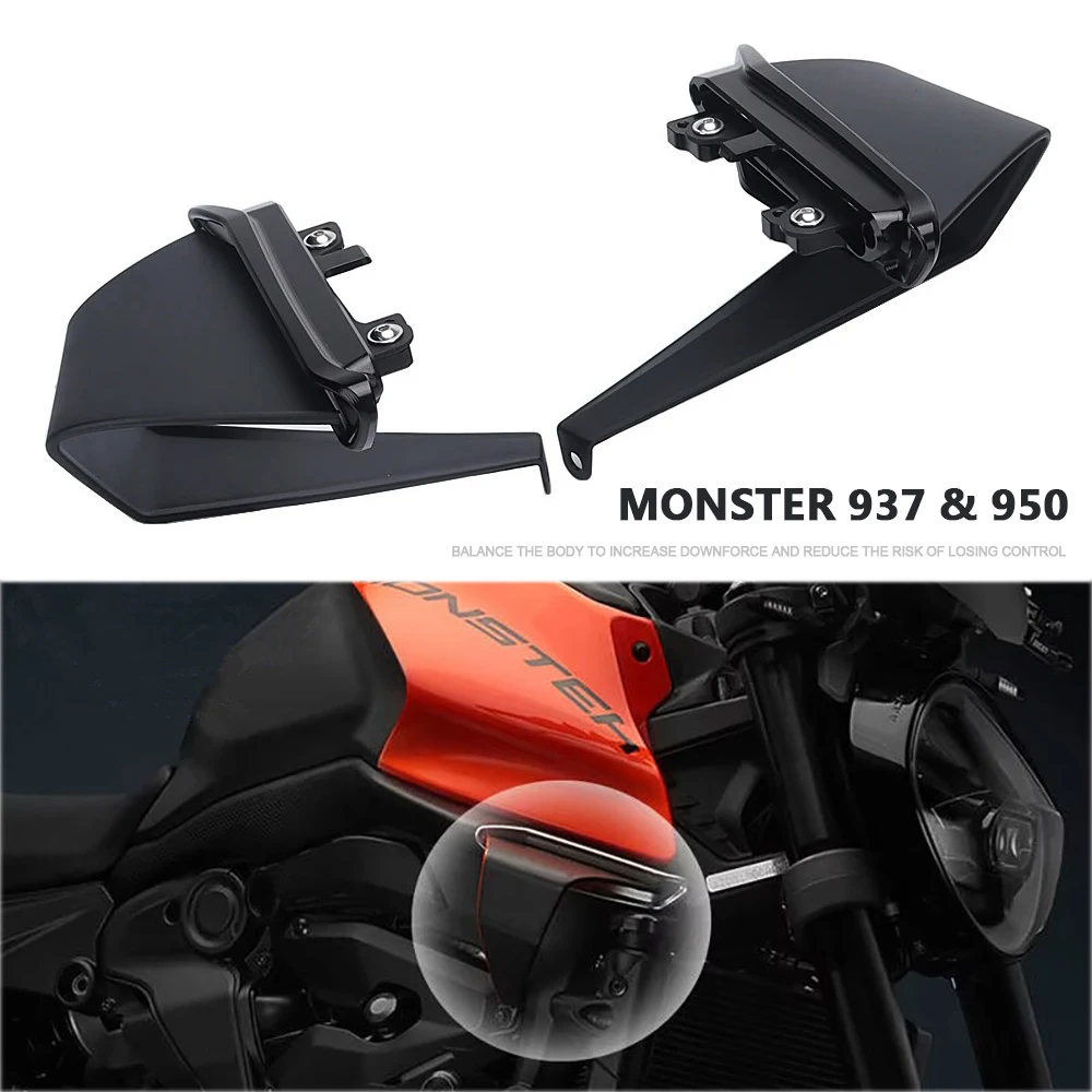 Front Aero Wings Spoiler For Ducati Monster 950 Monster 937 SP Plus Motorcycle Accessories Side Fairing Winglets
Front Aero Wings Spoiler For Ducati Monster 950 Monster 937 SP Plus Motorcycle Accessories Side Fairing Winglets