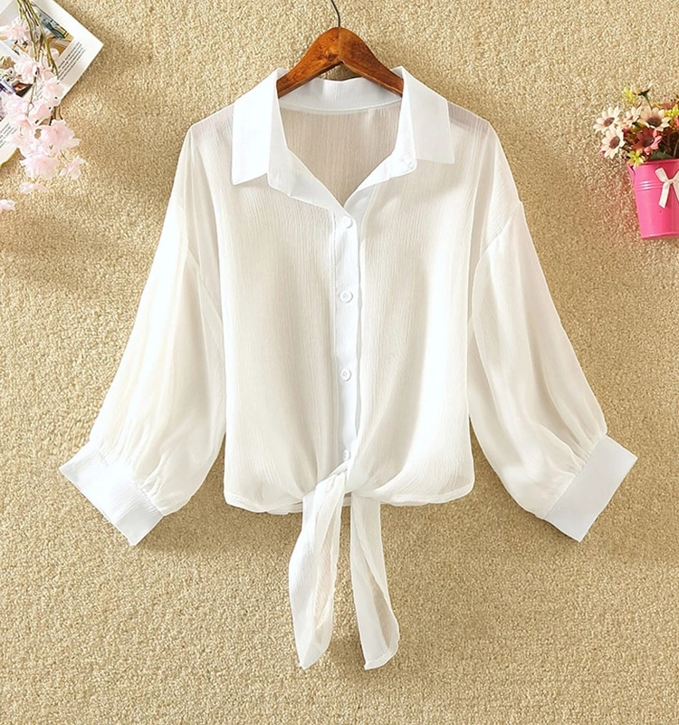 Women's Color Lapel Sunproof Cardigan ort Sve Slim Fit irt Sle Polyester Fabric Summer Faion Casual Top
Women's Color Lapel Sunproof Cardigan ort Sve Slim Fit irt Sle Polyester Fabric Summer Faion Casual Top
