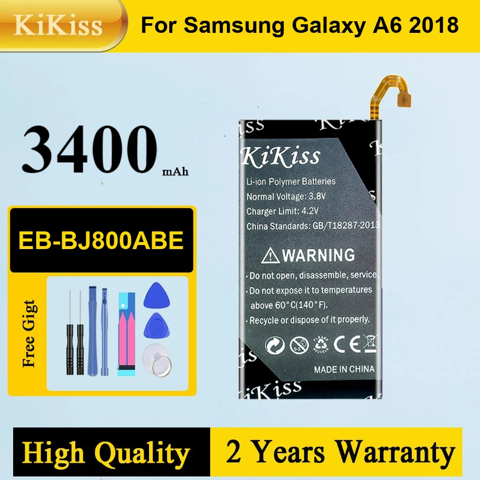 Литий-ионный аккумулятор EB-BJ800ABE для Samsung Galaxy A6 (2018) SM-A600 A600F Galaxy J6 J600F
Литий-ионный аккумулятор EB-BJ800ABE для Samsung Galaxy A6 (2018) SM-A600 A600F Galaxy J6 J600F