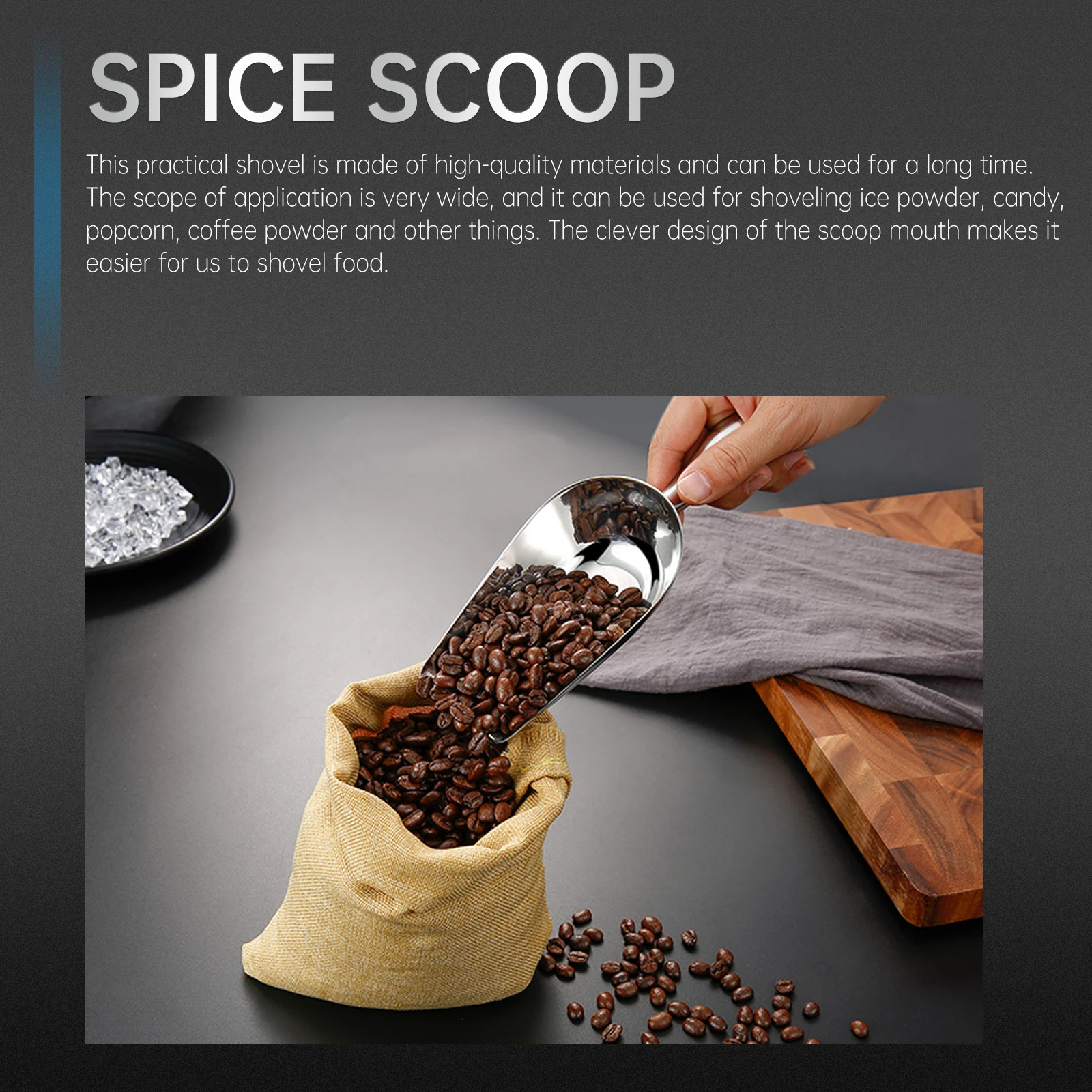 Stainless Steel Scoop Large Ounce Ice Candy Nut Spice Scoop Ergonomic Handle Utility Tool For Flour Cereal Display
Stainless Steel Scoop Large Ounce Ice Candy Nut Spice Scoop Ergonomic Handle Utility Tool For Flour Cereal Display