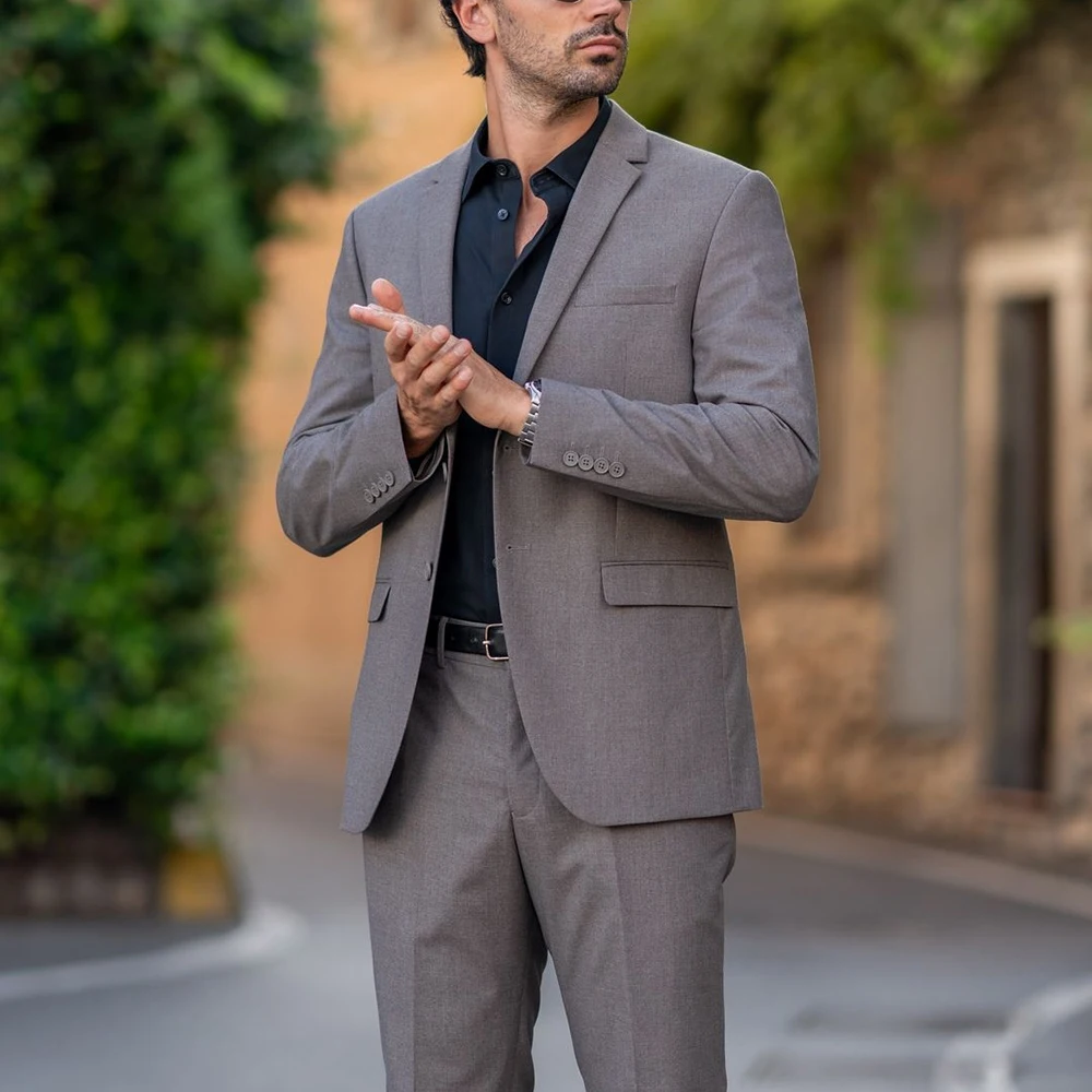 Мужские костюмы Slim Fit, роскошные свадебные комплекты из 2-х предметов, куртка, брюки, жилет, мужская одежда, однобортный комплект с лацканами для выпускного вечера, полный комплект
Мужские костюмы Slim Fit, роскошные свадебные комплекты из 2-х предметов, куртка, брюки, жилет, мужская одежда, однобортный комплект с лацканами для выпускного вечера, полный комплект