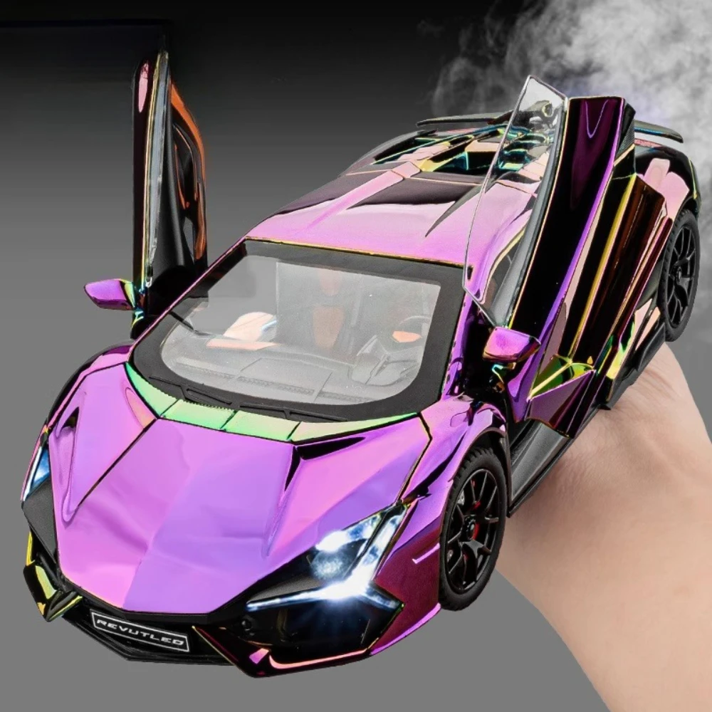1:24 Lambor Revuelto Alloy Sports Car Diecast Model Toy Sound Light Pull Back Doors Opened Miniature Cars Boyfriend Holiday Gift
1:24 Lambor Revuelto Alloy Sports Car Diecast Model Toy Sound Light Pull Back Doors Opened Miniature Cars Boyfriend Holiday Gift