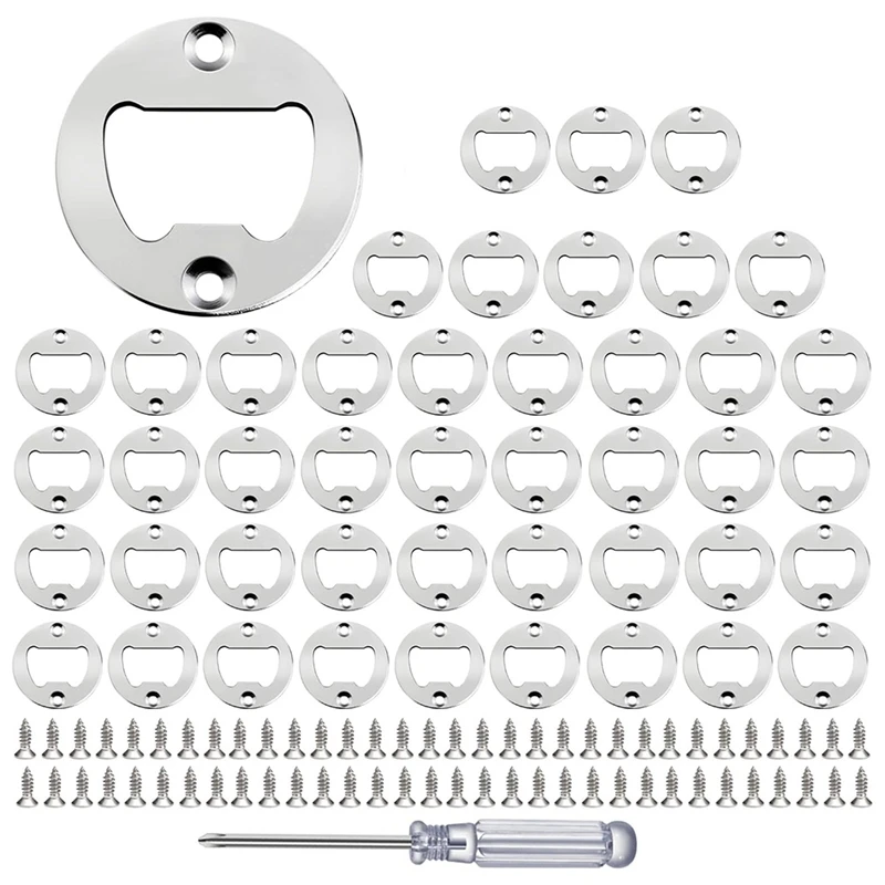 Bottle Opener Insert - 45 Sets Stainless Steel Bottle Opener Inserts Kit With Screws Screwdriver For Bottle Opener DIY
Bottle Opener Insert - 45 Sets Stainless Steel Bottle Opener Inserts Kit With Screws Screwdriver For Bottle Opener DIY