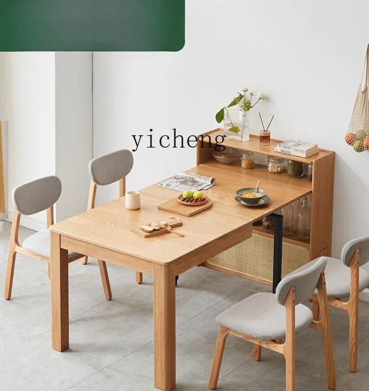 solid wood dining table, side cabinet, integrated oak retractable household dining table, Nordic restaurant dining table
solid wood dining table, side cabinet, integrated oak retractable household dining table, Nordic restaurant dining table