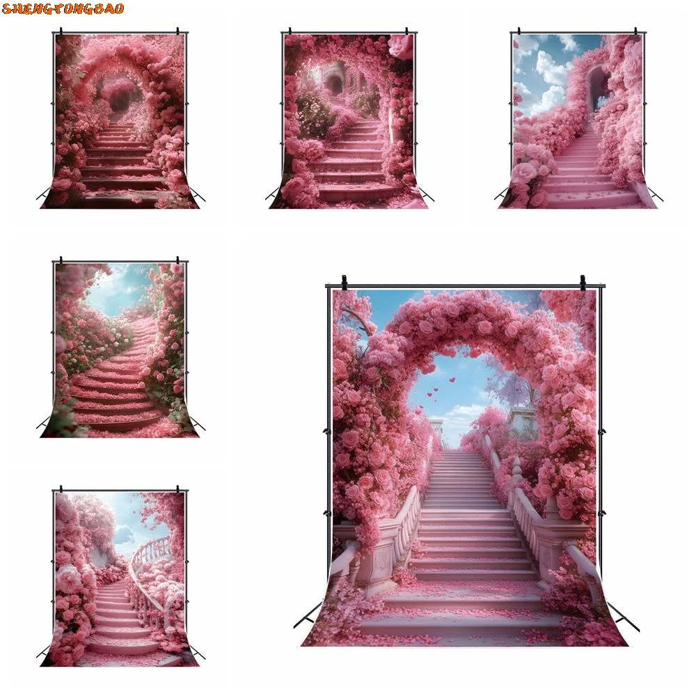 Pink Flower Stairs Backdrop for Photography Birthday Party Wedding Bride Portrait Art Maternity Dresses Photoshoot Background
Pink Flower Stairs Backdrop for Photography Birthday Party Wedding Bride Portrait Art Maternity Dresses Photoshoot Background