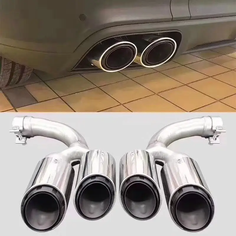 Suitable for Porsche Cayenne tail throat four-way tail nozzle three-layer new exhaust pipe
Suitable for Porsche Cayenne tail throat four-way tail nozzle three-layer new exhaust pipe