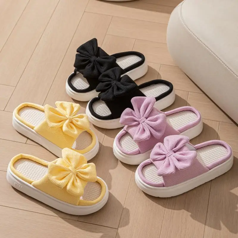 Platform Slippers Women Home Casual Bow Luxury Designer Shoes Ladies Spring Summer Trend Indoor Outdoor Footwear Elegant Slides
Platform Slippers Women Home Casual Bow Luxury Designer Shoes Ladies Spring Summer Trend Indoor Outdoor Footwear Elegant Slides