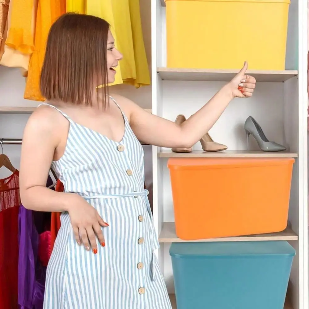 8 Pieces Colorful Storage Bins With Lid, Plastic Storage Basket Organizing Container Stackable Box With Handle For Shelves Desk
8 Pieces Colorful Storage Bins With Lid, Plastic Storage Basket Organizing Container Stackable Box With Handle For Shelves Desk