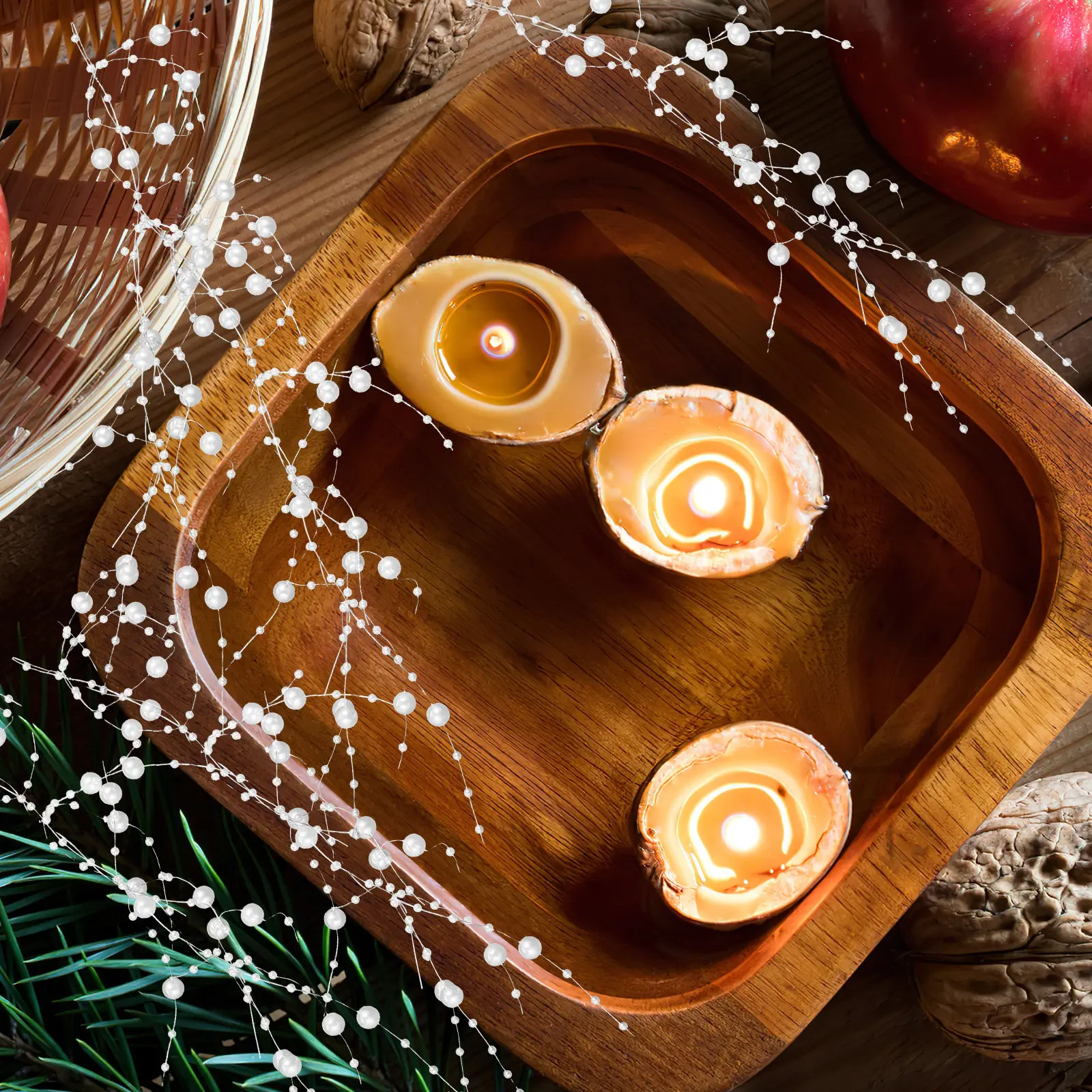 DIY Pearl String 1 Roll Artificial Pearls Chain for Vase Filler Floating Decoration Wedding Party Craft Bead Garland
DIY Pearl String 1 Roll Artificial Pearls Chain for Vase Filler Floating Decoration Wedding Party Craft Bead Garland