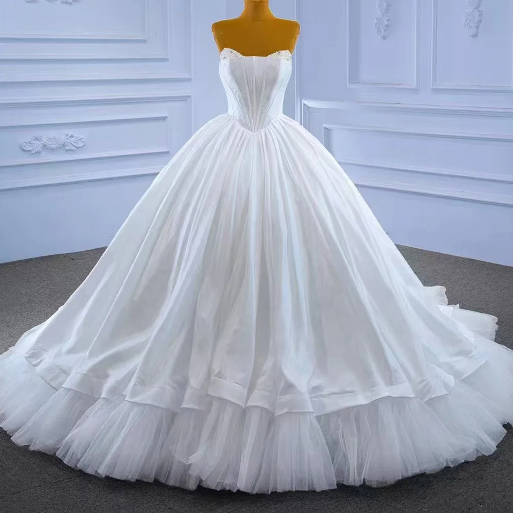 Великолепное свадебное платье без рукавов с вырезом «сердечко», шнуровкой на спине, бальное платье с жемчугом, Vestido De Novia
Великолепное свадебное платье без рукавов с вырезом «сердечко», шнуровкой на спине, бальное платье с жемчугом, Vestido De Novia