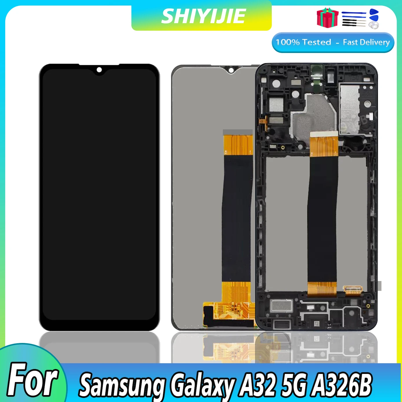 Для Samsung Galaxy A32 5G A326 SM-A326B, ЖК-дисплей, сенсорный экран, Замена для Samsung A32 5G, дисплей/рамка
Для Samsung Galaxy A32 5G A326 SM-A326B, ЖК-дисплей, сенсорный экран, Замена для Samsung A32 5G, дисплей/рамка