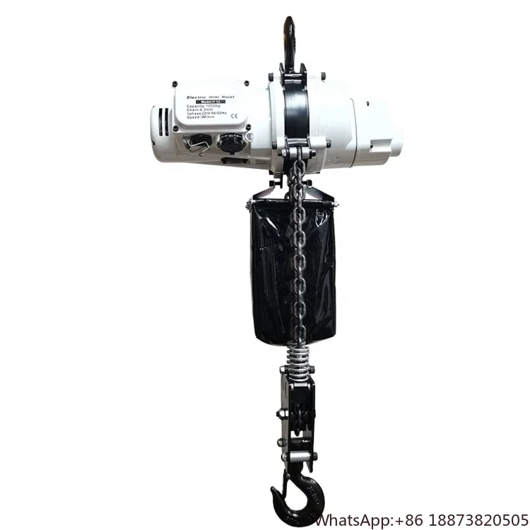 2023 China Mini Electric Chain Hoist 250kg 0.5t 1t With High Quality and Best Price
2023 China Mini Electric Chain Hoist 250kg 0.5t 1t With High Quality and Best Price