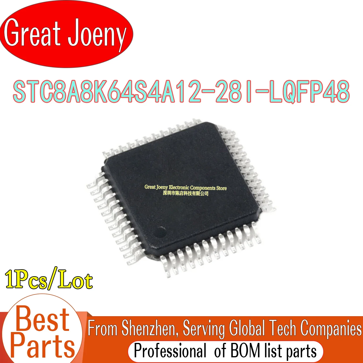 100% New Original STC8A8K64S4A12-28I-LQFP48 IC MCU LQFP-48 Chipset Bulk Best Price
100% New Original STC8A8K64S4A12-28I-LQFP48 IC MCU LQFP-48 Chipset Bulk Best Price