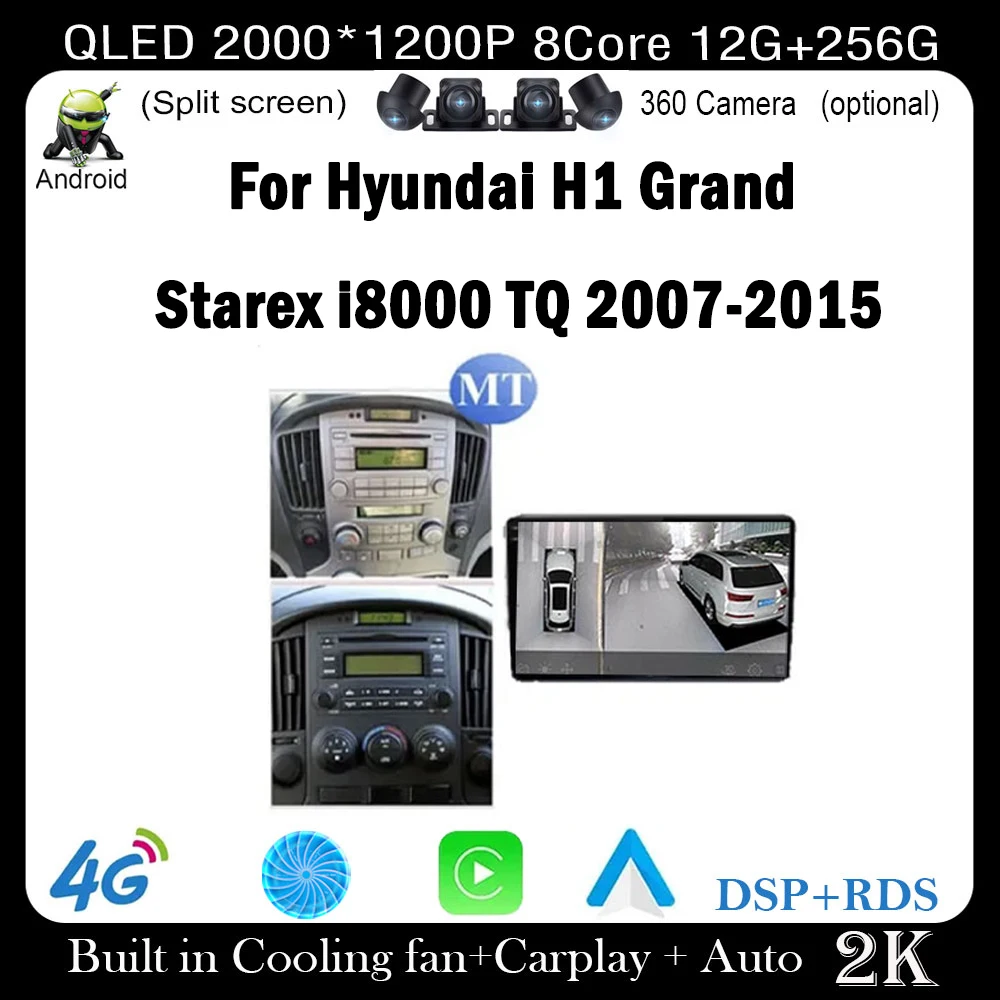 9 lnch For Hyundai H1 Grand Starex i8000 TQ 2007-2015 Android 14 Car Radio Multimedia Player GPS Navigaion Stereo
9 lnch For Hyundai H1 Grand Starex i8000 TQ 2007-2015 Android 14 Car Radio Multimedia Player GPS Navigaion Stereo