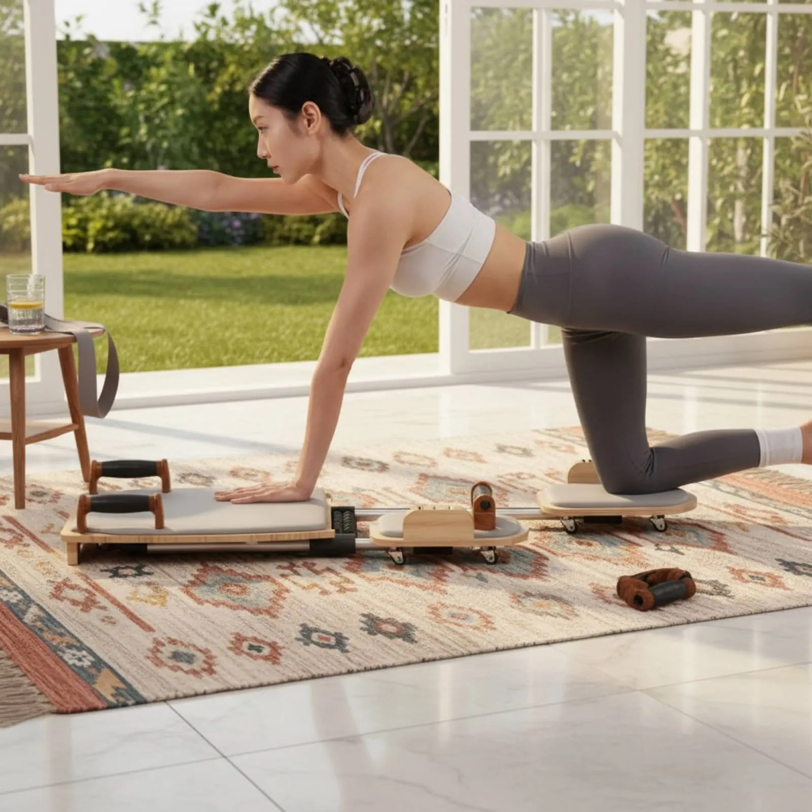 Home Pilates Reformer Professional Training Pilates Reformer Multi Function Stretching Bed Stretching Exercise Fitness Equipment
Home Pilates Reformer Professional Training Pilates Reformer Multi Function Stretching Bed Stretching Exercise Fitness Equipment