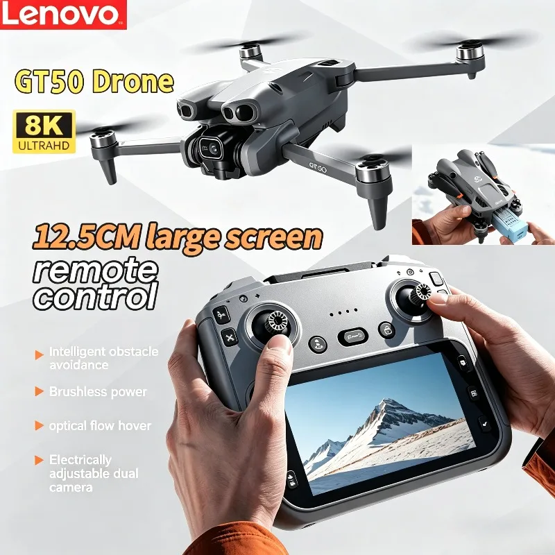 Lenovo GT50 DroneWith Screen Remote Control forAerial Photography,8K HD Camera 5G FPV Brushless Motor Optical Flow RC Quadcopter
Lenovo GT50 DroneWith Screen Remote Control forAerial Photography,8K HD Camera 5G FPV Brushless Motor Optical Flow RC Quadcopter