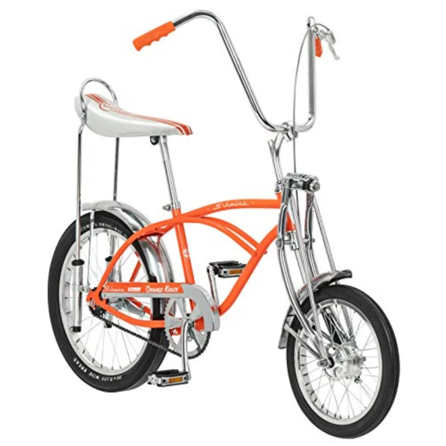 Krate Classic Sting-Ray Bike for kids or adults: steel frame, springer fork, fenders, single speed, coaster brake, grape color,
Krate Classic Sting-Ray Bike for kids or adults: steel frame, springer fork, fenders, single speed, coaster brake, grape color,
