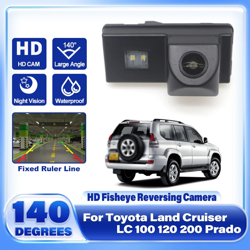 140-градусная 1080x720P Fisheye HD водонепроницаемая специальная автомобильная камера заднего вида для Toyota Land Cruiser LC 100 120 200 Prado Car
140-градусная 1080x720P Fisheye HD водонепроницаемая специальная автомобильная камера заднего вида для Toyota Land Cruiser LC 100 120 200 Prado Car
