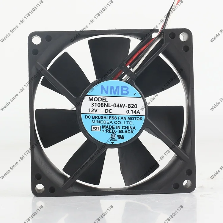 cooling fan New original NMB 5V 24V 48V 8020 80X80X20MM 8CM Mute dual ball chassis 3108NL-04W-B2 DC 12V 0.14A
cooling fan New original NMB 5V 24V 48V 8020 80X80X20MM 8CM Mute dual ball chassis 3108NL-04W-B2 DC 12V 0.14A