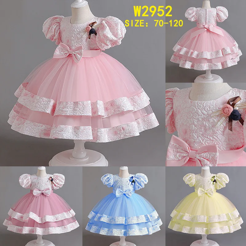 New Bubble Sleeve Advanced Photography Host Flower Girl Fluffy Princess Dress Bow Dress One Year Old Children's Dress
New Bubble Sleeve Advanced Photography Host Flower Girl Fluffy Princess Dress Bow Dress One Year Old Children's Dress