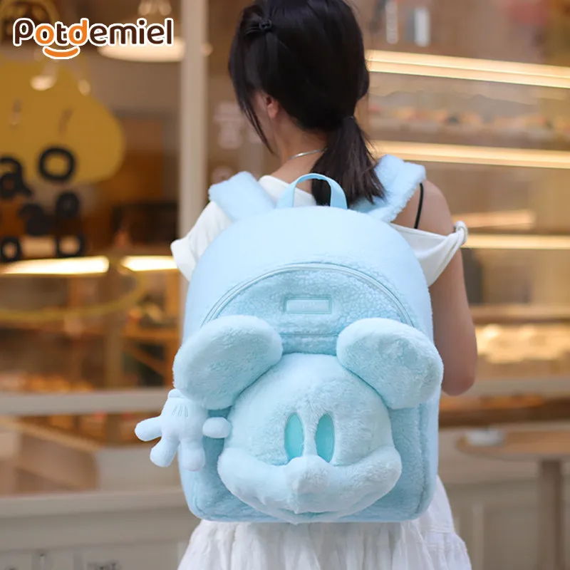 Плюшевый рюкзак Disney с Микки Маусом, милый рюкзак с мультяшным дизайном, сумка через плечо, рюкзак для милых девочек, дорожная сумка, подарок на Рождество
Плюшевый рюкзак Disney с Микки Маусом, милый рюкзак с мультяшным дизайном, сумка через плечо, рюкзак для милых девочек, дорожная сумка, подарок на Рождество