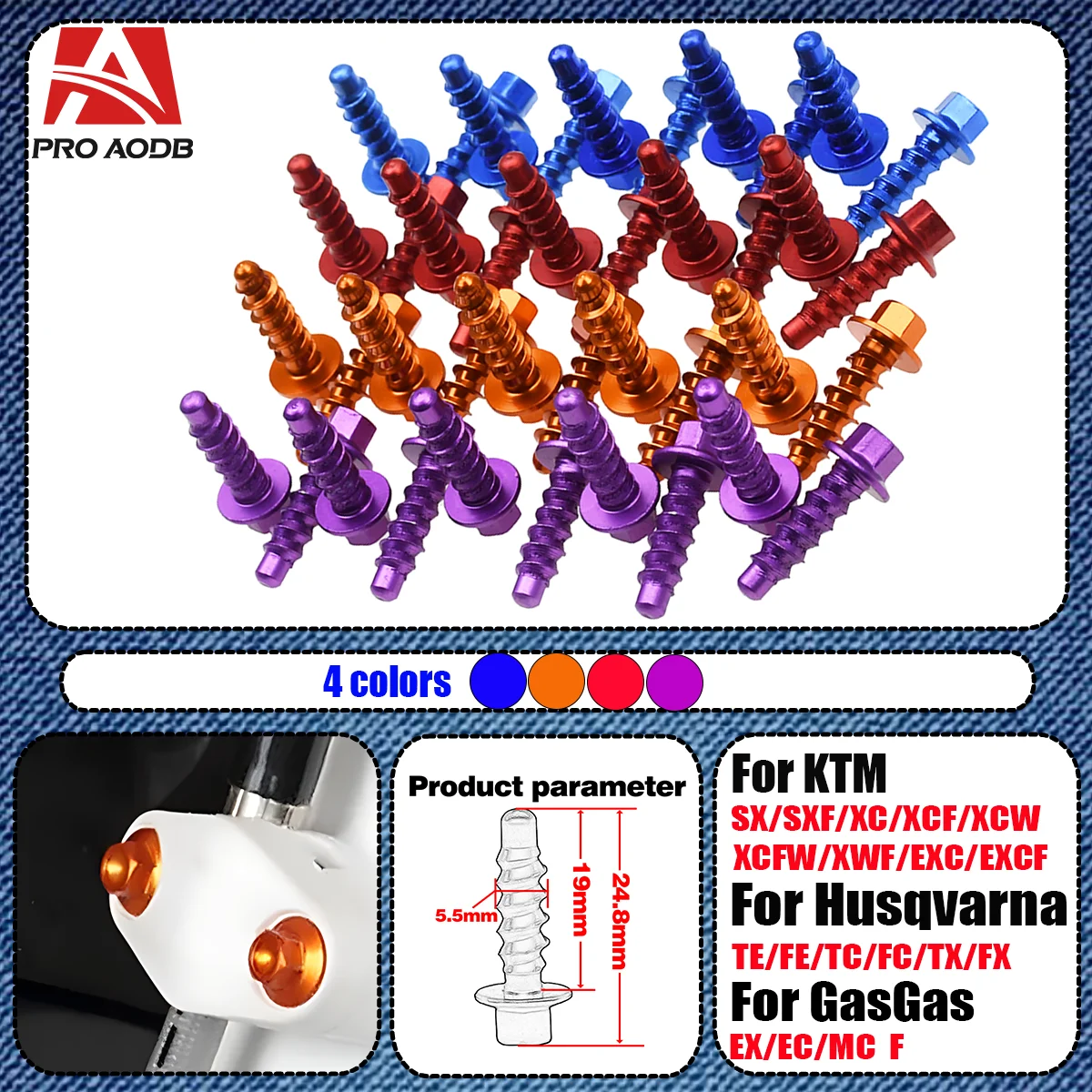 10Pcs CNC Aluminum Self Tapping Screw Bolts Kit For KTM EXC EXCF XCF XCW SX SXF For Husqvarna FE TE FC TC FX TX Universal Parts
10Pcs CNC Aluminum Self Tapping Screw Bolts Kit For KTM EXC EXCF XCF XCW SX SXF For Husqvarna FE TE FC TC FX TX Universal Parts