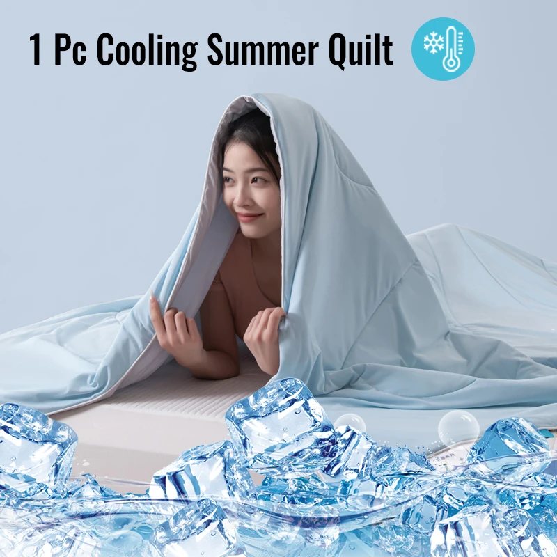 2026 Air Conditioner Quit,Summer Cooling Quit, A and B Double -sided Dual-sensing Quilt Utra-Cool Lightweight Blanket,150x 200cm
2026 Air Conditioner Quit,Summer Cooling Quit, A and B Double -sided Dual-sensing Quilt Utra-Cool Lightweight Blanket,150x 200cm