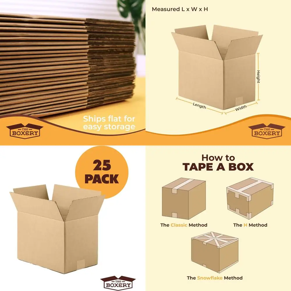18x14x14 Brown Corrugated Cardboard Boxes - 25 Pack | Shipping, Packing, Storage | Durable, Eco-Friendly, Recyclable, US Made
18x14x14 Brown Corrugated Cardboard Boxes - 25 Pack | Shipping, Packing, Storage | Durable, Eco-Friendly, Recyclable, US Made