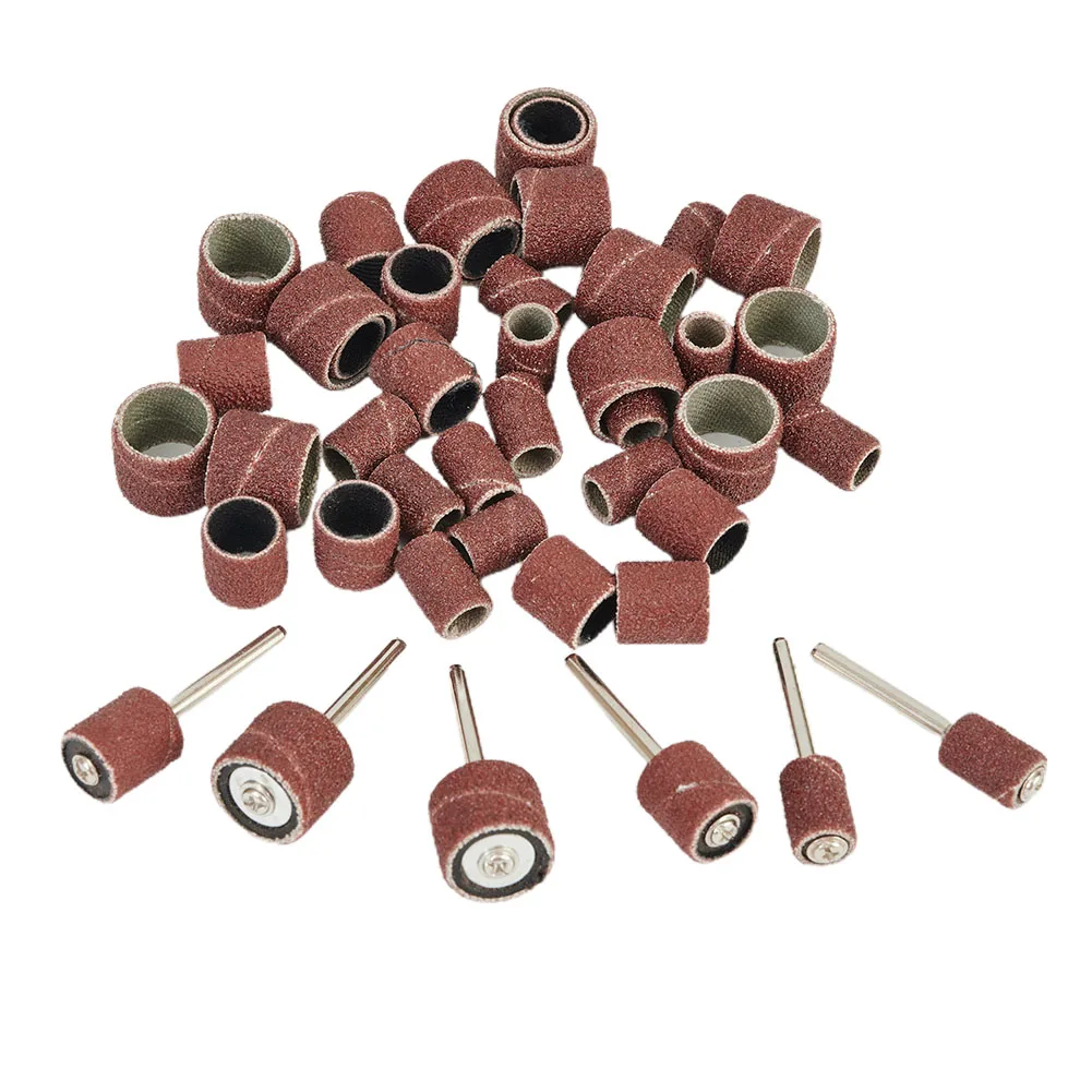 1/2in 3/8in 1/4in Sanding drum 1/8" shank 51pcs/set Aluminium Oxide For wood metal plastic Kit Mandrel Practical
1/2in 3/8in 1/4in Sanding drum 1/8" shank 51pcs/set Aluminium Oxide For wood metal plastic Kit Mandrel Practical