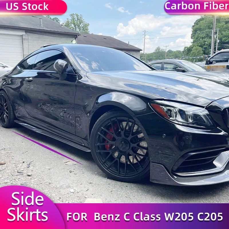 for Mercedes Benz C Class W205 C205 C43 C63 AMG 2015-2020 Carbon Fiber Side Skirts Extensions Car Side Door Apron Lip Body Kits
for Mercedes Benz C Class W205 C205 C43 C63 AMG 2015-2020 Carbon Fiber Side Skirts Extensions Car Side Door Apron Lip Body Kits