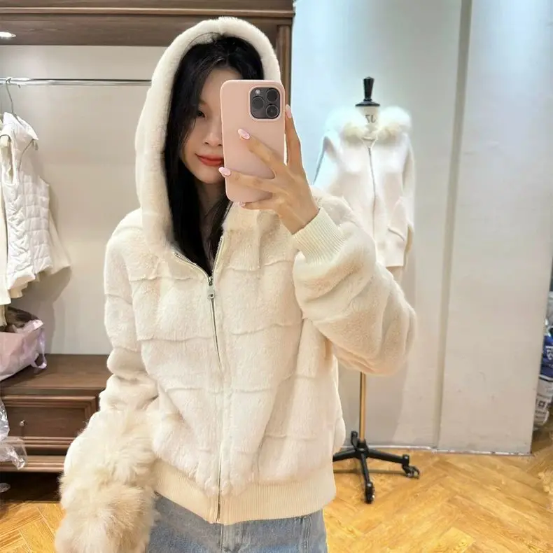 Lamb Wool Jacket Fleece Women Cropped Short Length Above-Waist High-Rise Modern Trendy Stylish Youthful Fresh Young Street Urban
Lamb Wool Jacket Fleece Women Cropped Short Length Above-Waist High-Rise Modern Trendy Stylish Youthful Fresh Young Street Urban