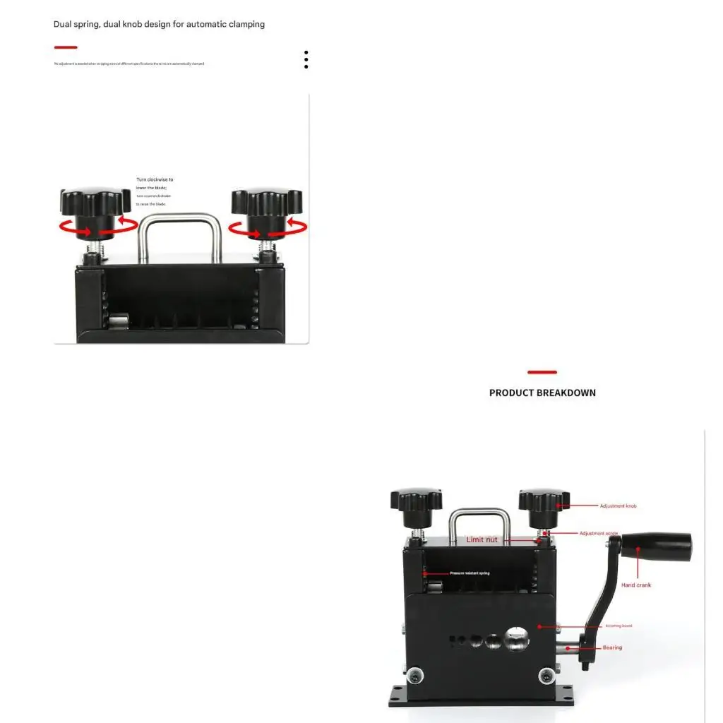 R9UF Safe DIY Wire Stripping Tool Automatic Manual Electric MultiHole Wire Stripper
R9UF Safe DIY Wire Stripping Tool Automatic Manual Electric MultiHole Wire Stripper