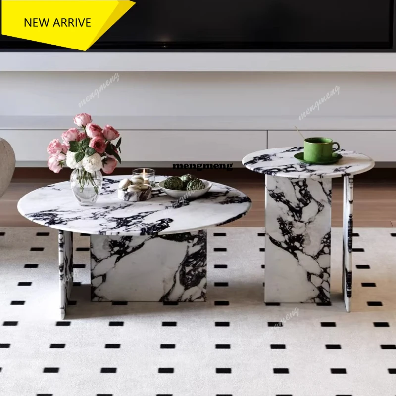 Комплект дизайнерских журнальных столиков M138 для французской гостиной: круглый, мраморный, в стиле люкс
Комплект дизайнерских журнальных столиков M138 для французской гостиной: круглый, мраморный, в стиле люкс