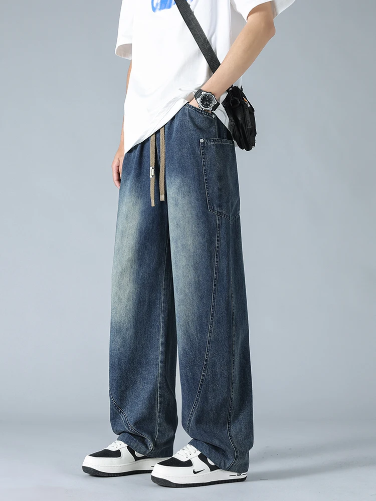 Men's Summer Jeans Lightweight Cotton Washed Straight Denim Pants 8XL 7XL 6XL Big Size Wide Leg Baggy Jeans Trousers 4 Pockets
Men's Summer Jeans Lightweight Cotton Washed Straight Denim Pants 8XL 7XL 6XL Big Size Wide Leg Baggy Jeans Trousers 4 Pockets