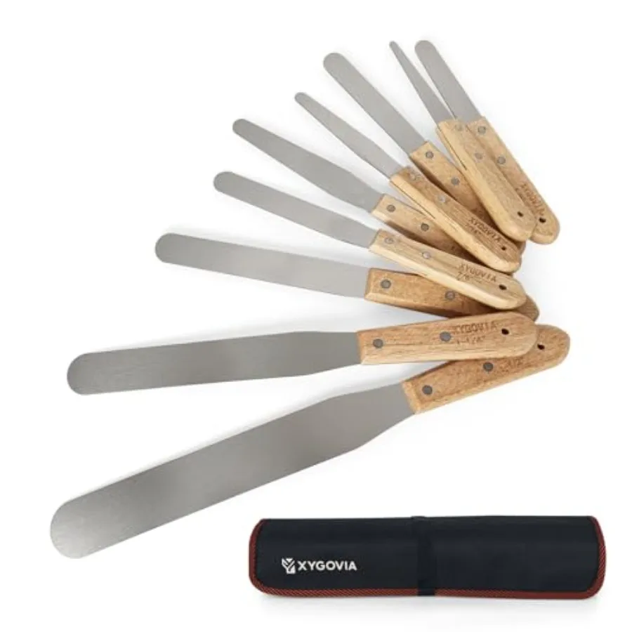 9-Piece Caulking Spatula with Wooden Handle Professional Stainless Steel Caulk Tool Set Finishing Tools Streamline Spatulas for
9-Piece Caulking Spatula with Wooden Handle Professional Stainless Steel Caulk Tool Set Finishing Tools Streamline Spatulas for