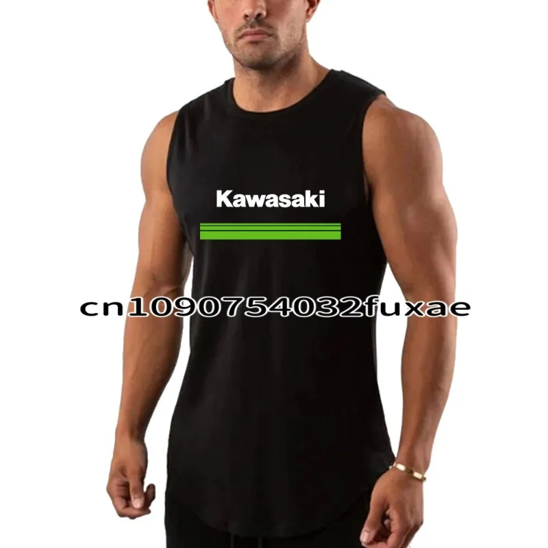 Kawasaki логотип мотоциклетной команды мужской летний жилет модный открытый новый спортивный жилет для пар 
Kawasaki логотип мотоциклетной команды мужской летний жилет модный открытый новый спортивный жилет для пар