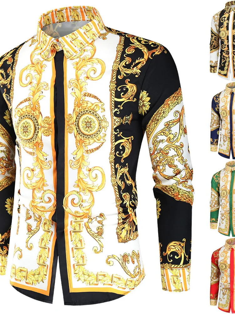 Men's 3D Printed Long Sve irt Court Sle Printed Loose Fit Spring Faion Youthful Printed Long irt M Model
Men's 3D Printed Long Sve irt Court Sle Printed Loose Fit Spring Faion Youthful Printed Long irt M Model