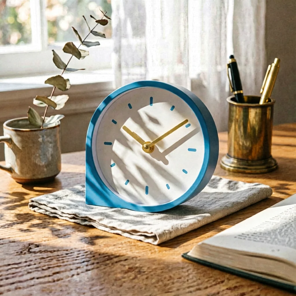 Minimalist Desktop Clock Modern Analog Desk Clock Home Decor Standing Base Decorative for Bedside Table, Entryway
Minimalist Desktop Clock Modern Analog Desk Clock Home Decor Standing Base Decorative for Bedside Table, Entryway